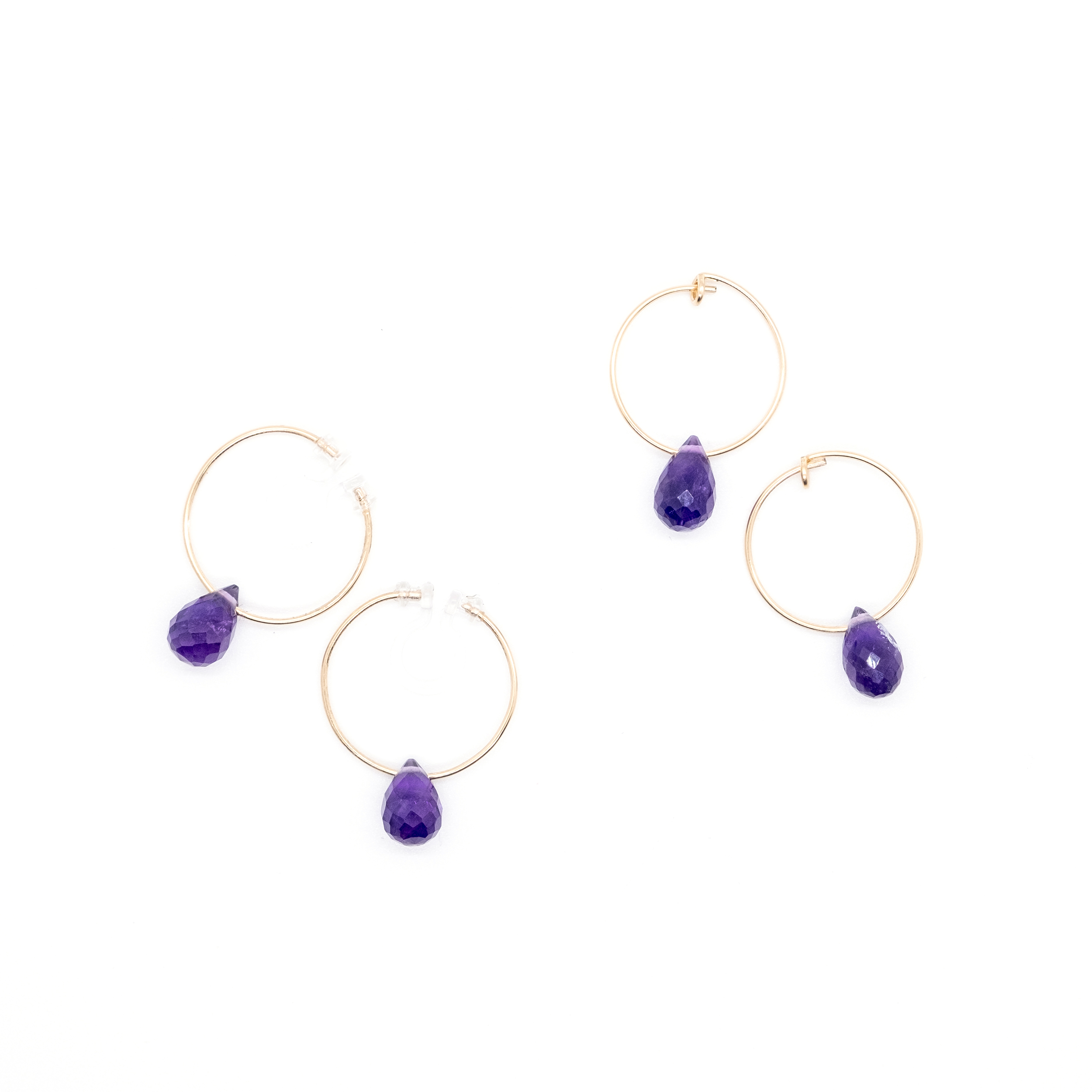 Petite Earrings (Amethyst)