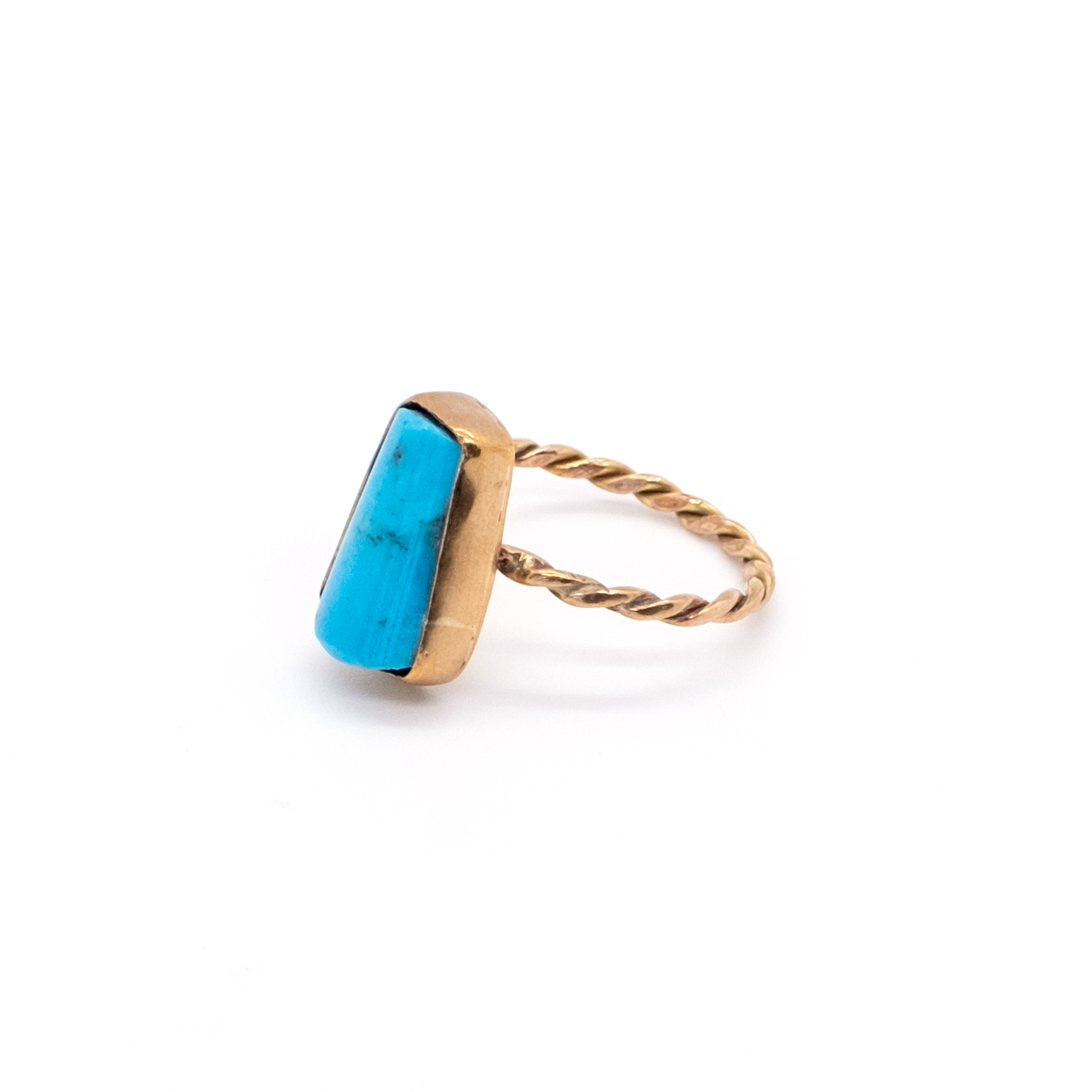 RECTANGLE TURQUOISE RING