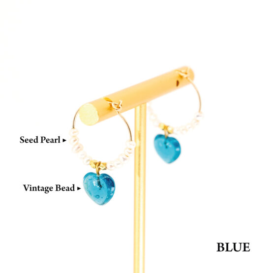 VINTAGE HEART EARRINGS - Image 6
