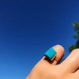 SQUARE SHAPED TURQUOISE RING - Image 3