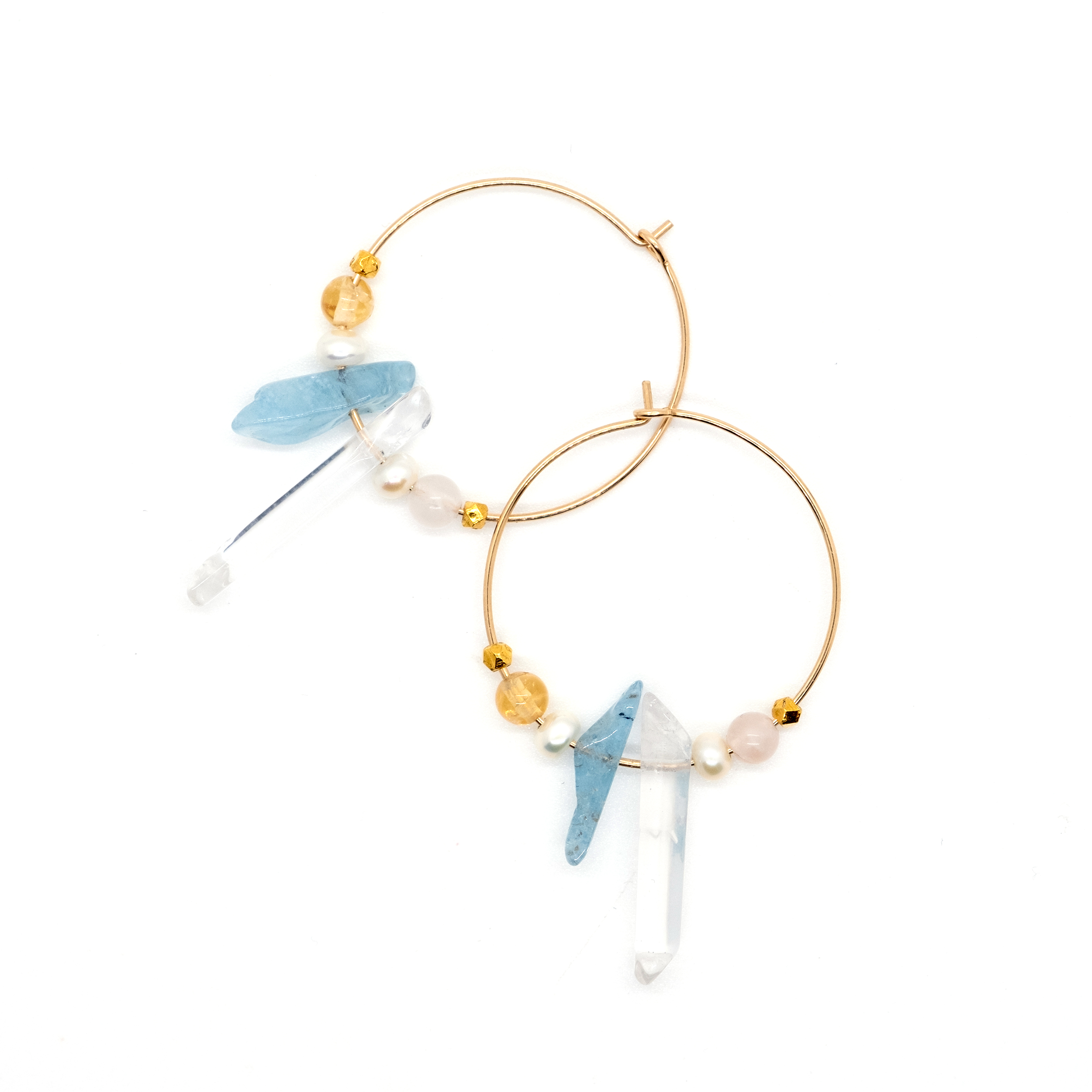 OCEAN HOOP EARRINGS