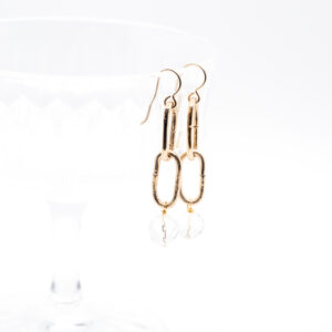 QUARTZ CHAIN EARRINGS - Image 3