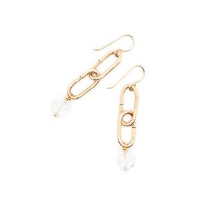 QUARTZ CHAIN EARRINGS